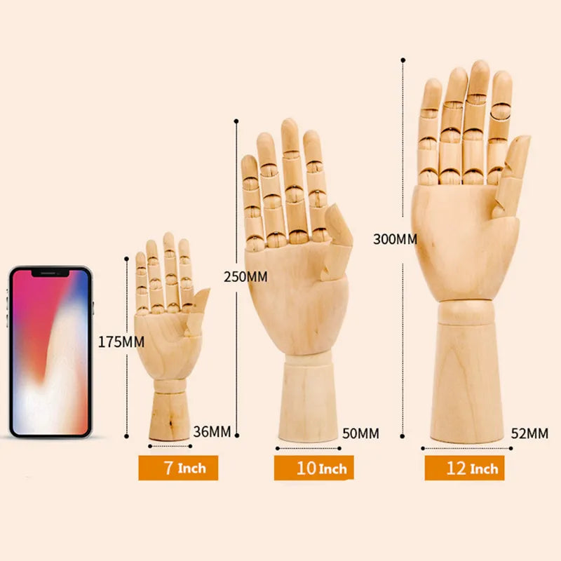 Wooden Hand Model for Drawing