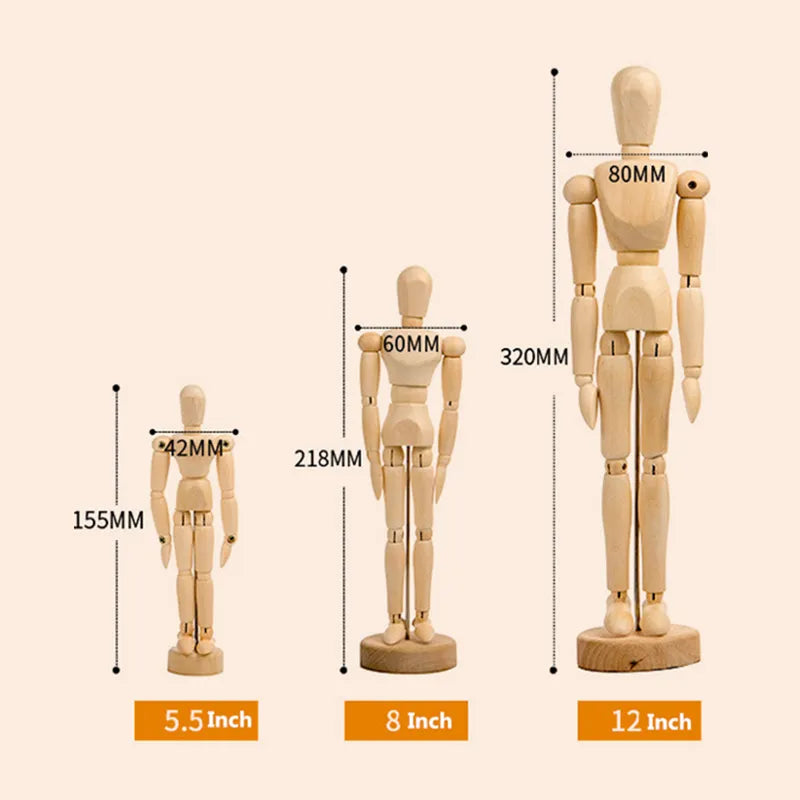 Wooden Mannequin for Drawing