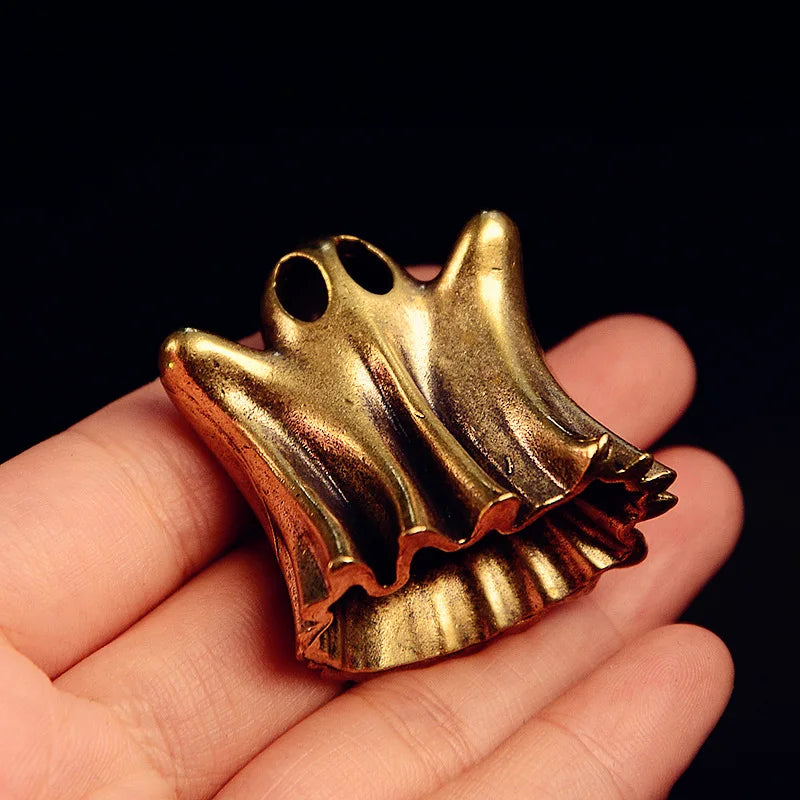 Vintage brass style punk ghost statue