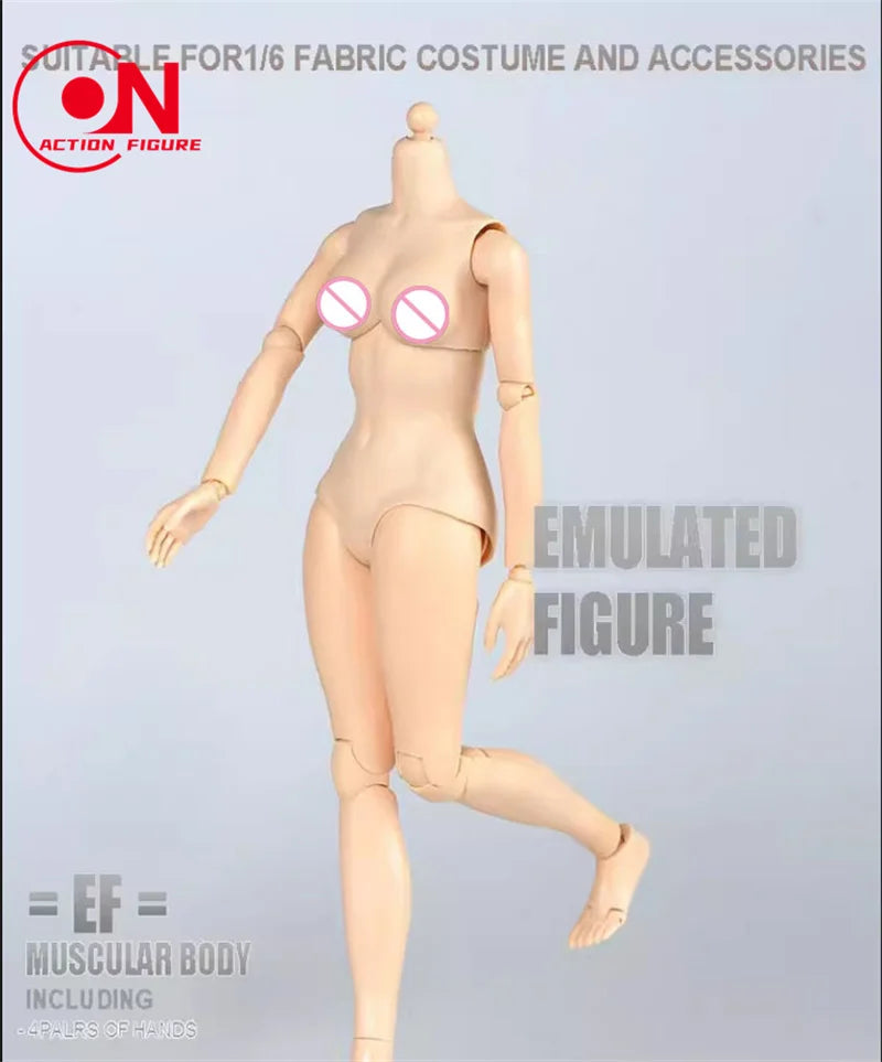 1/6 scale flexible semi-silicone action figure body