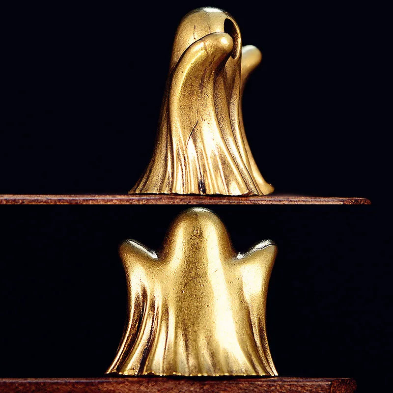Vintage brass style punk ghost statue