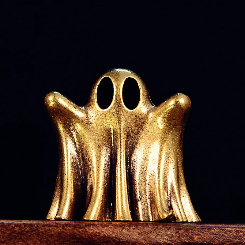 Vintage brass style punk ghost statue