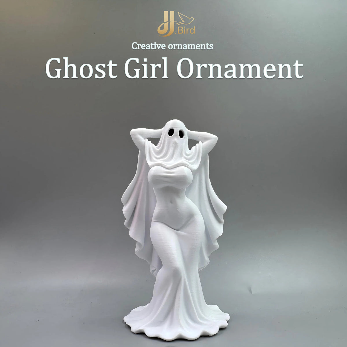 Gothic ghost girl figurine collectible sculpture