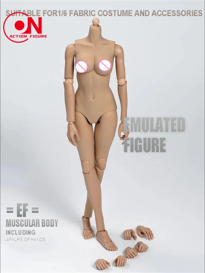1/6 scale flexible semi-silicone action figure body