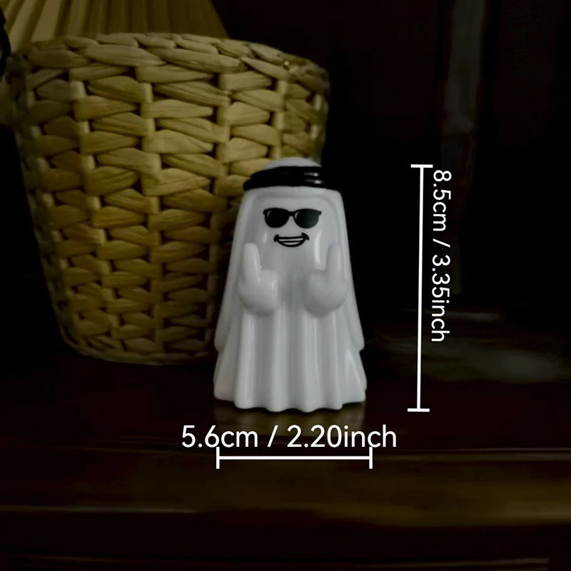 Small funny ghost figurine halloween statue