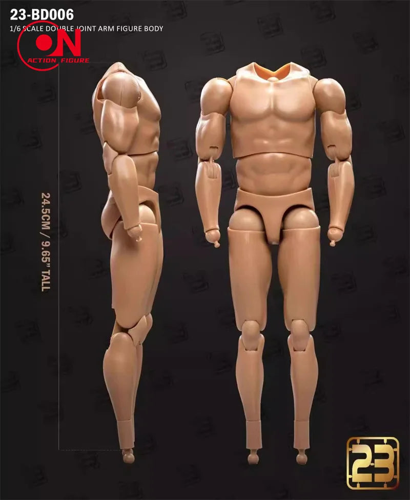 1/6 scale male muscle joint articulated action figure body