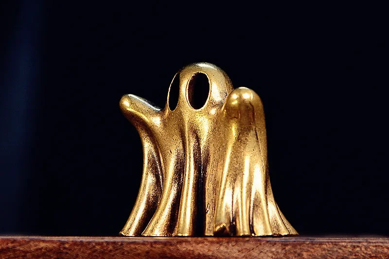 Vintage brass style punk ghost statue