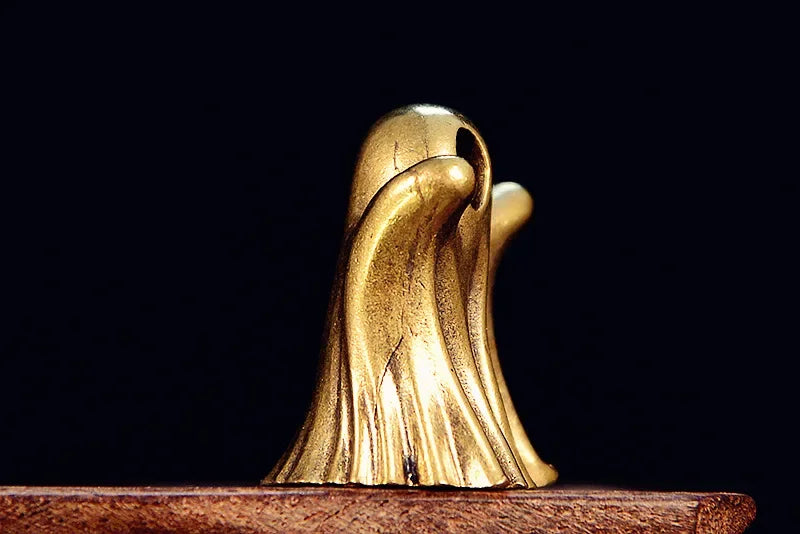 Vintage brass style punk ghost statue
