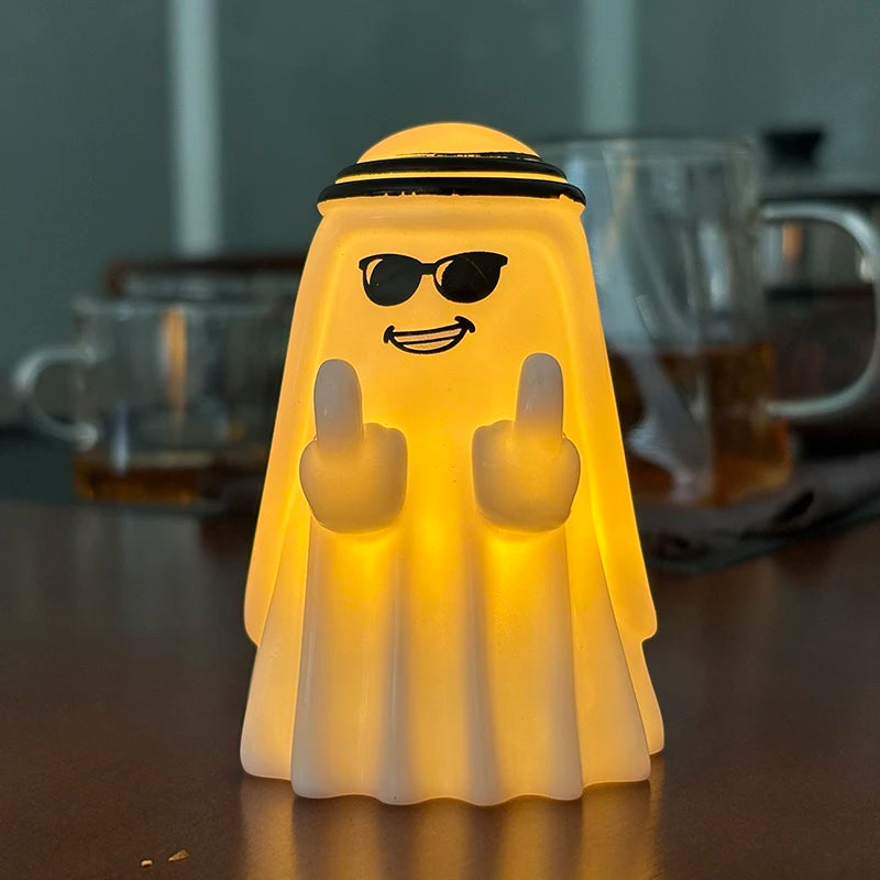 Small funny ghost figurine halloween statue