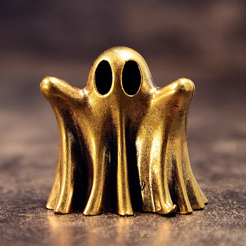 Vintage brass style punk ghost statue