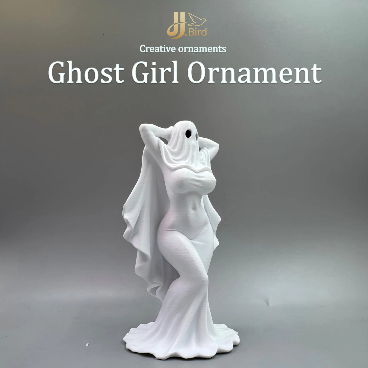 Gothic ghost girl figurine collectible sculpture