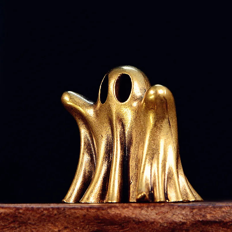 Vintage brass style punk ghost statue