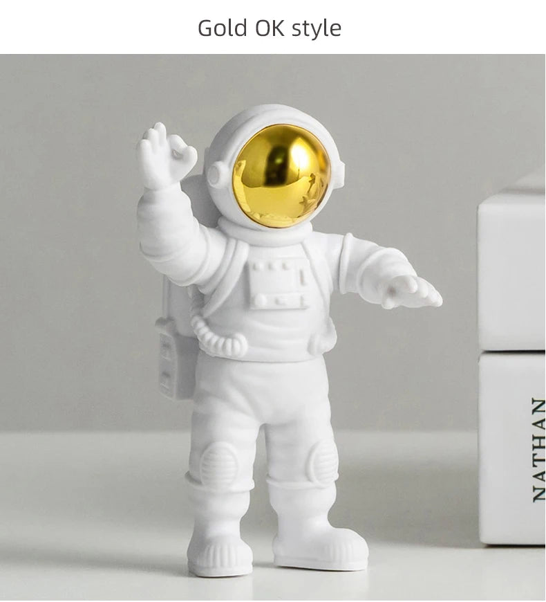 Astronaut figurine desktop space decor