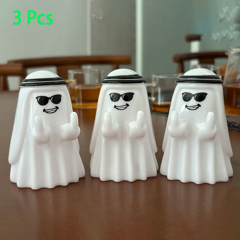 Small funny ghost figurine halloween statue
