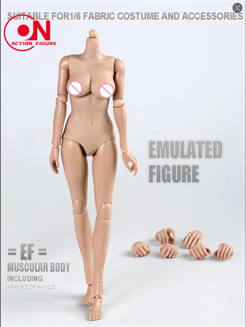 1/6 scale flexible semi-silicone action figure body