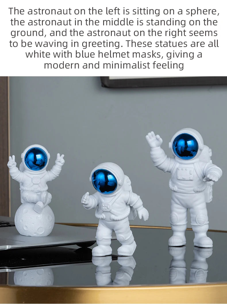 Astronaut figurine desktop space decor