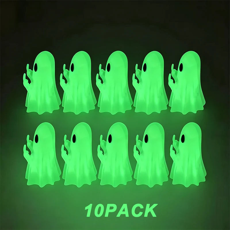 Ghost Figurine (Funny Gesture) – Spooky Shelf &amp; Mantel Decor