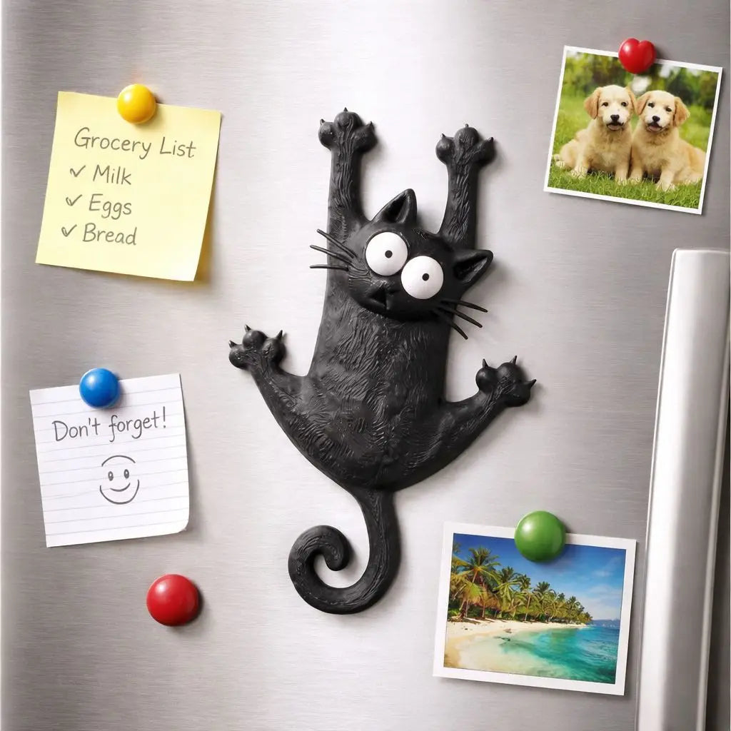 Hang in there cat fridge magnet