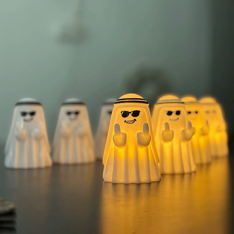 Small funny ghost figurine halloween statue