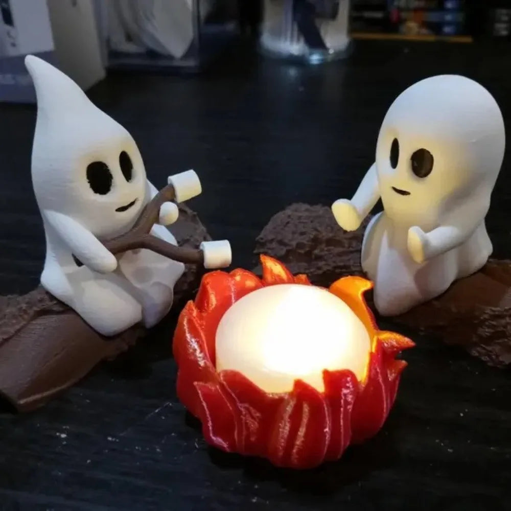 Ghost campfire decor set outdoor halloween props