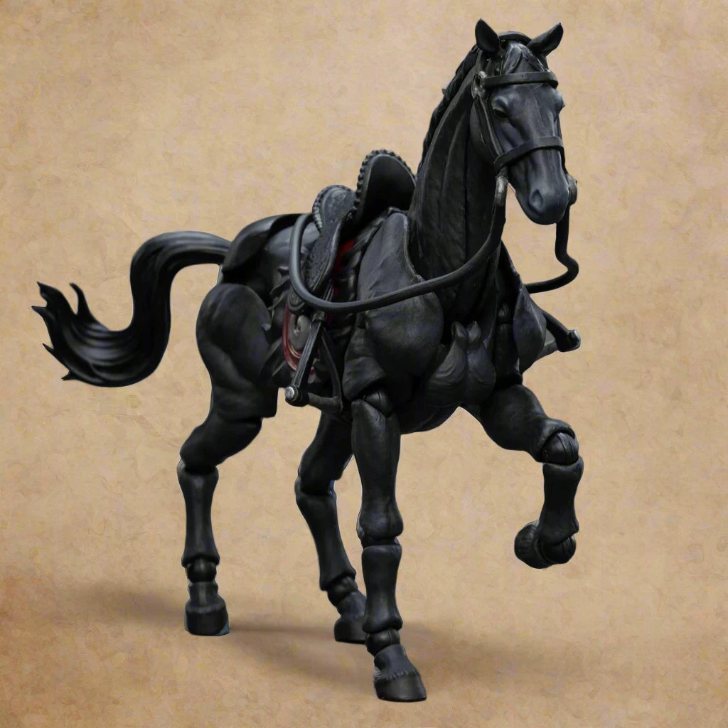 Articulated Horse Drawing Figure for Artists - White &amp; Black