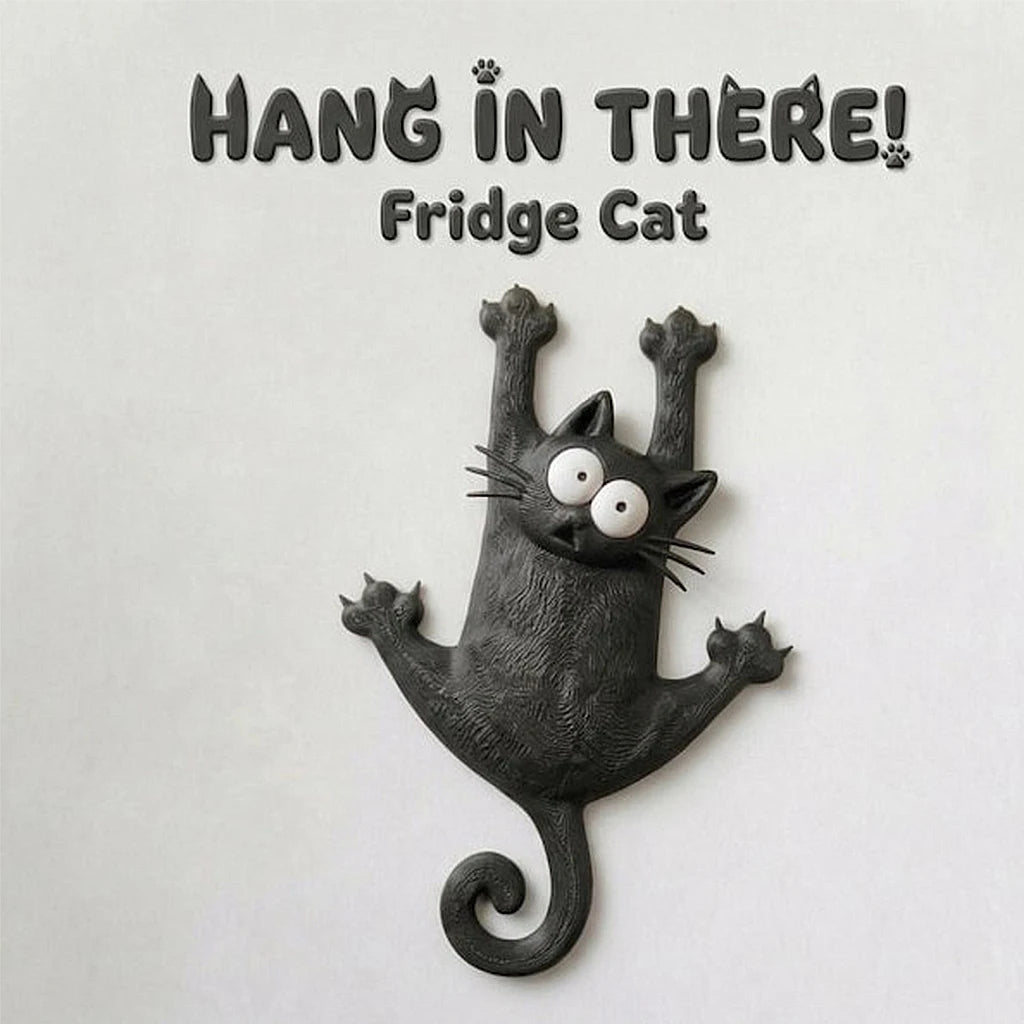 Hang in there cat fridge magnet