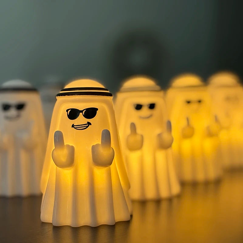 Small funny ghost figurine halloween statue