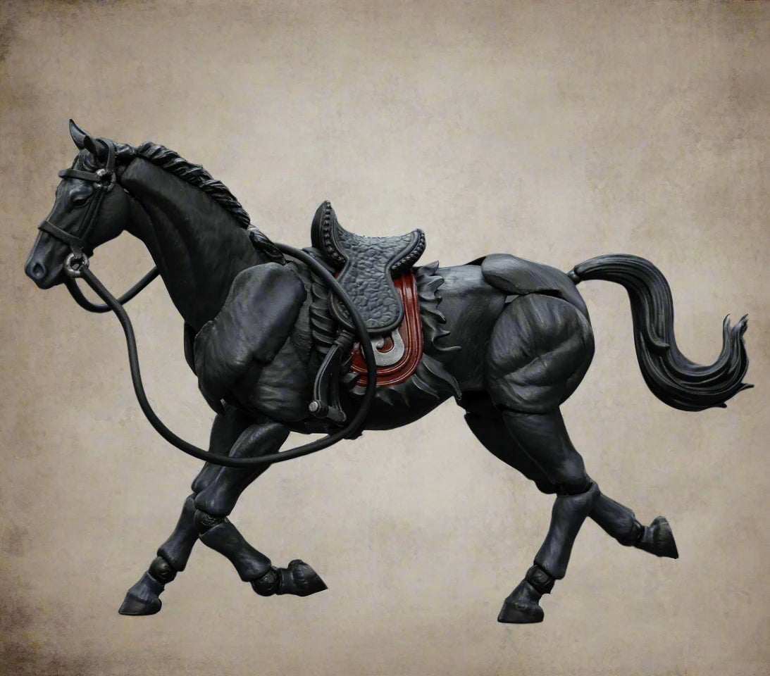 Articulated Horse Drawing Figure for Artists - White &amp; Black