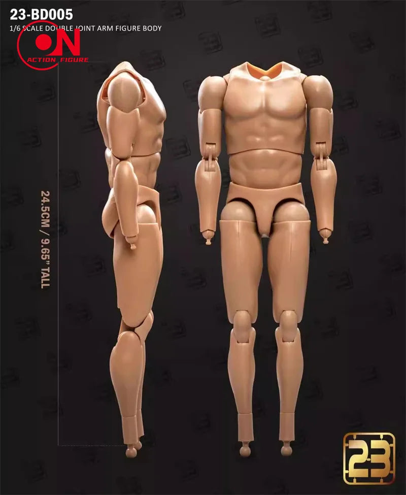 1/6 scale male muscle joint articulated action figure body