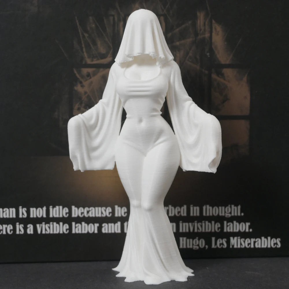 12cm white dress ghost ornament halloween decoration