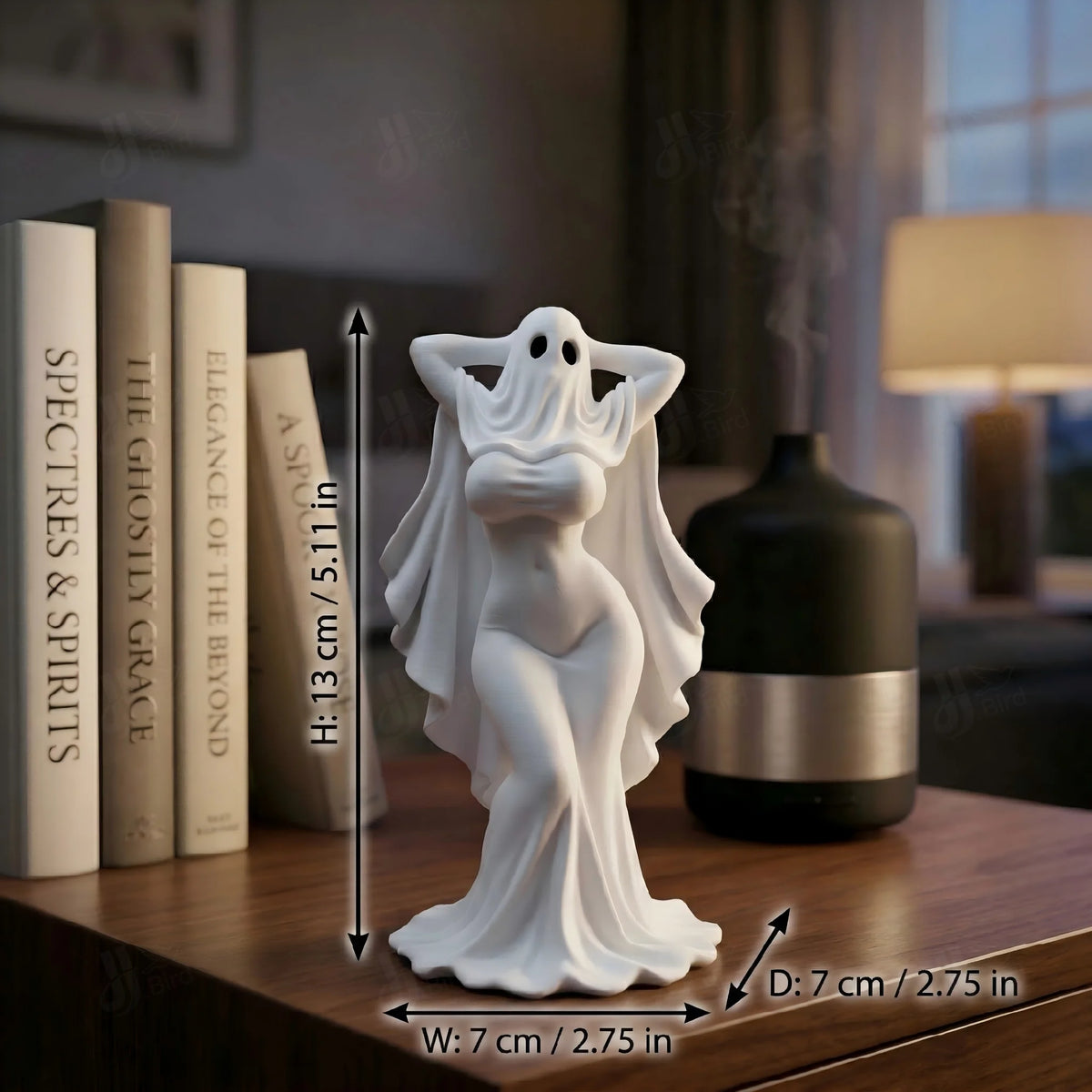 Gothic ghost girl figurine collectible sculpture