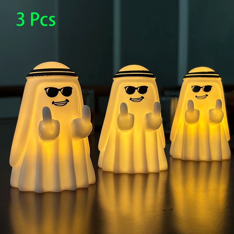 Small funny ghost figurine halloween statue