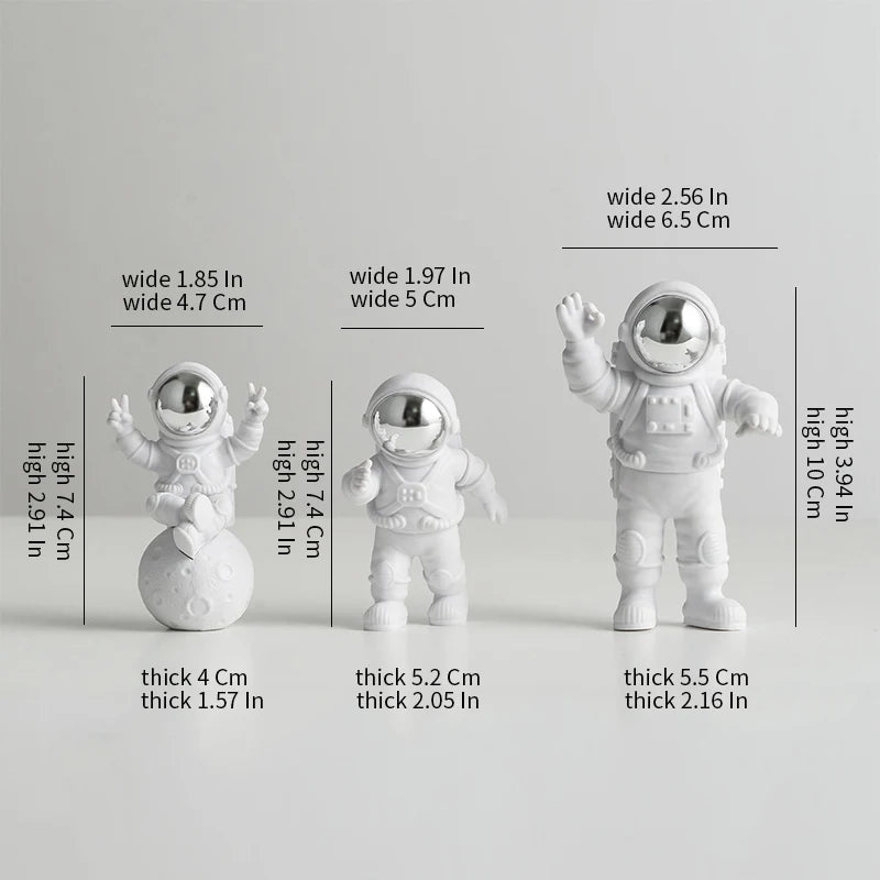 Astronaut figurine desktop space decor