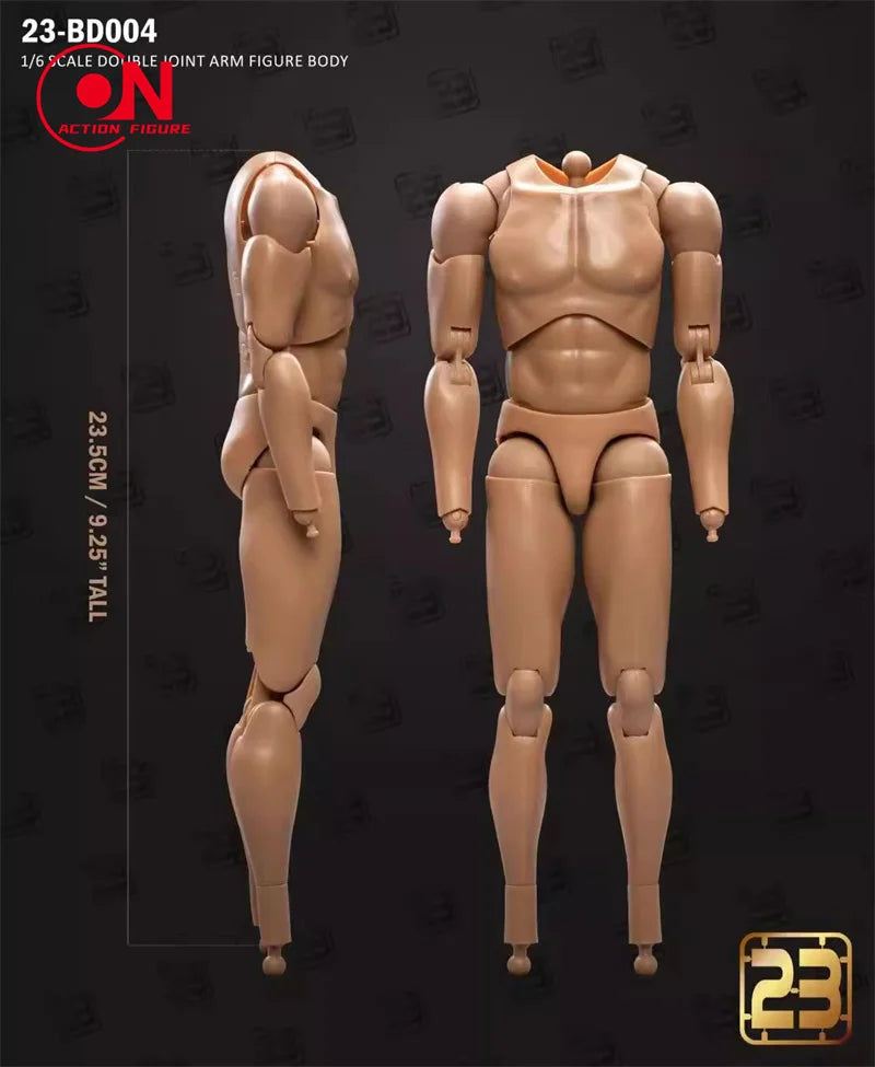 1/6 scale male muscle joint articulated action figure body