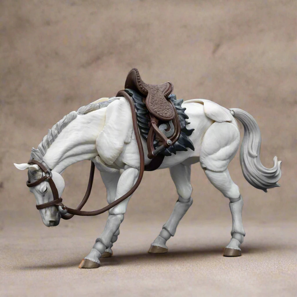 Articulated Horse Drawing Figure for Artists - White &amp; Black