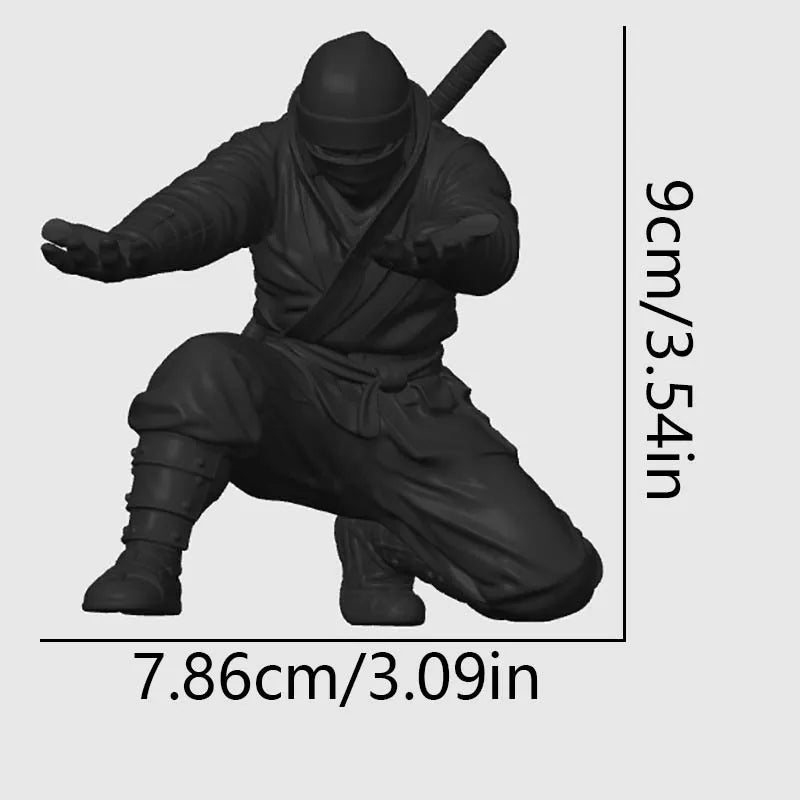 Ninja figurine pen holder desk organizer