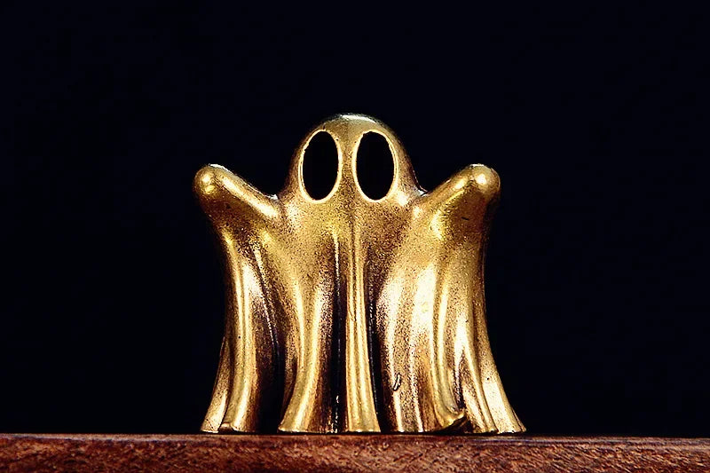 Vintage brass style punk ghost statue