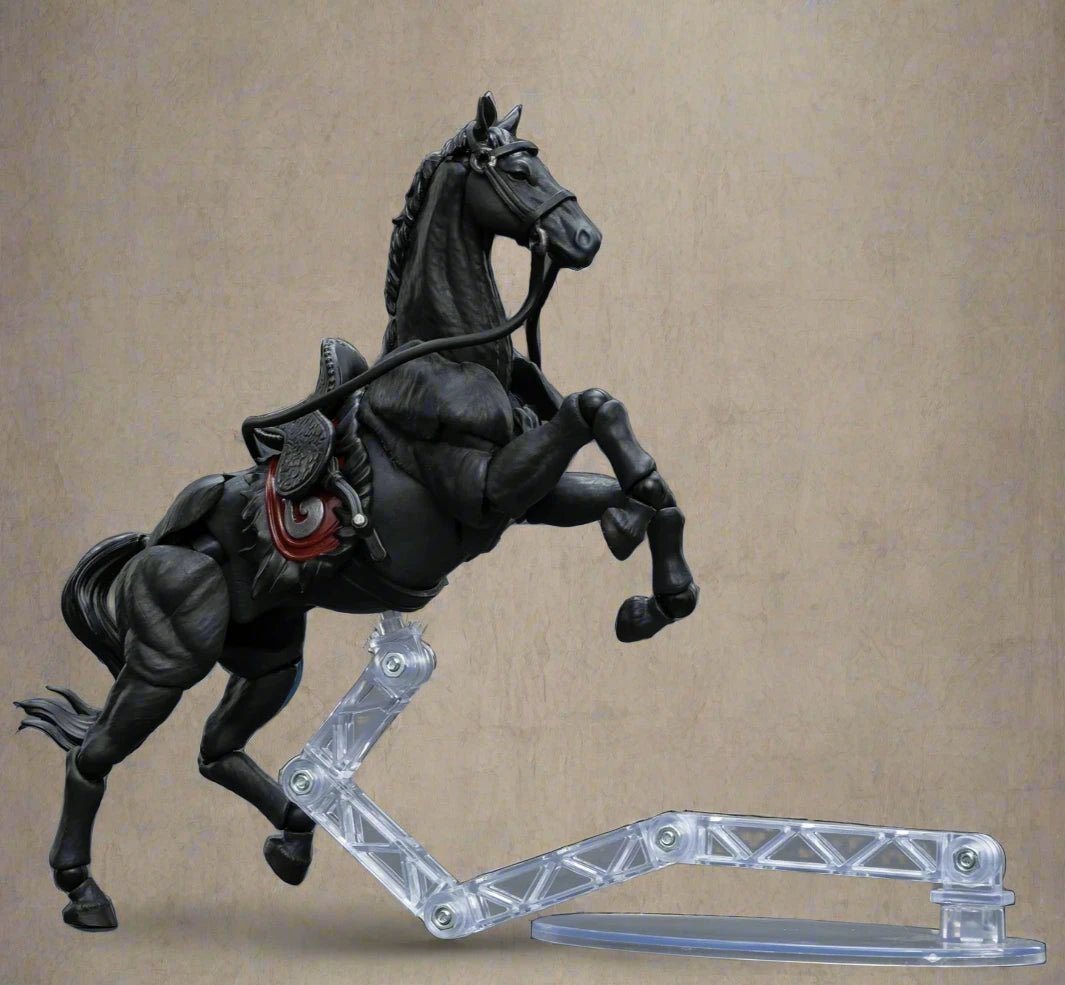 Articulated Horse Drawing Figure for Artists - White &amp; Black - Body Kun Dolls