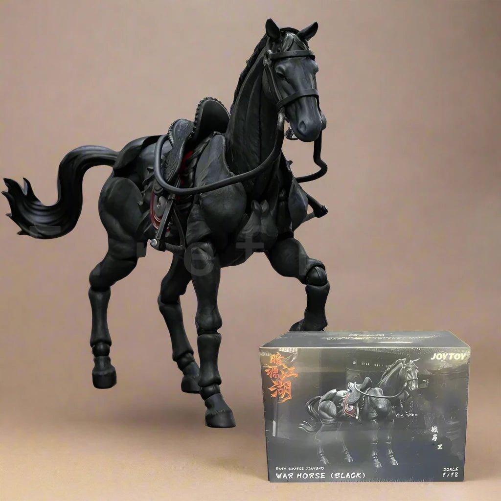 Articulated Horse Drawing Figure for Artists - White &amp; Black - Body Kun Dolls