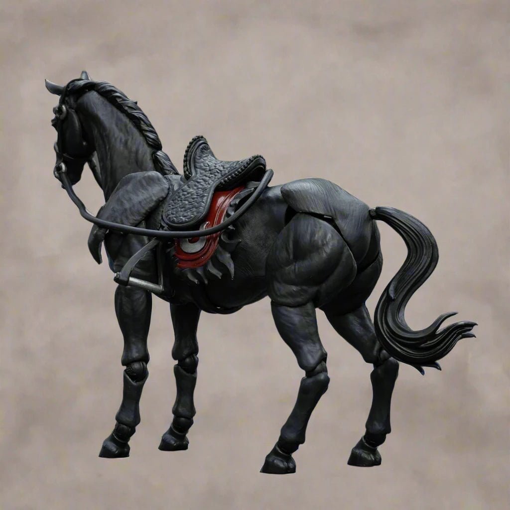 Articulated Horse Drawing Figure for Artists - White &amp; Black - Body Kun Dolls