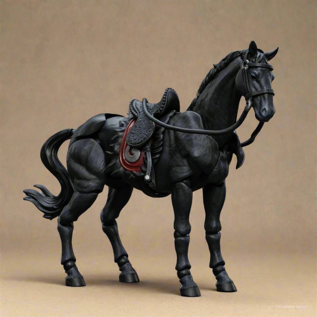 Articulated Horse Drawing Figure for Artists - White &amp; Black - Body Kun Dolls
