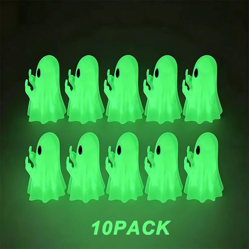 Ghost Figurine (Funny Gesture) – Spooky Shelf &amp; Mantel Decor - Body Kun Dolls