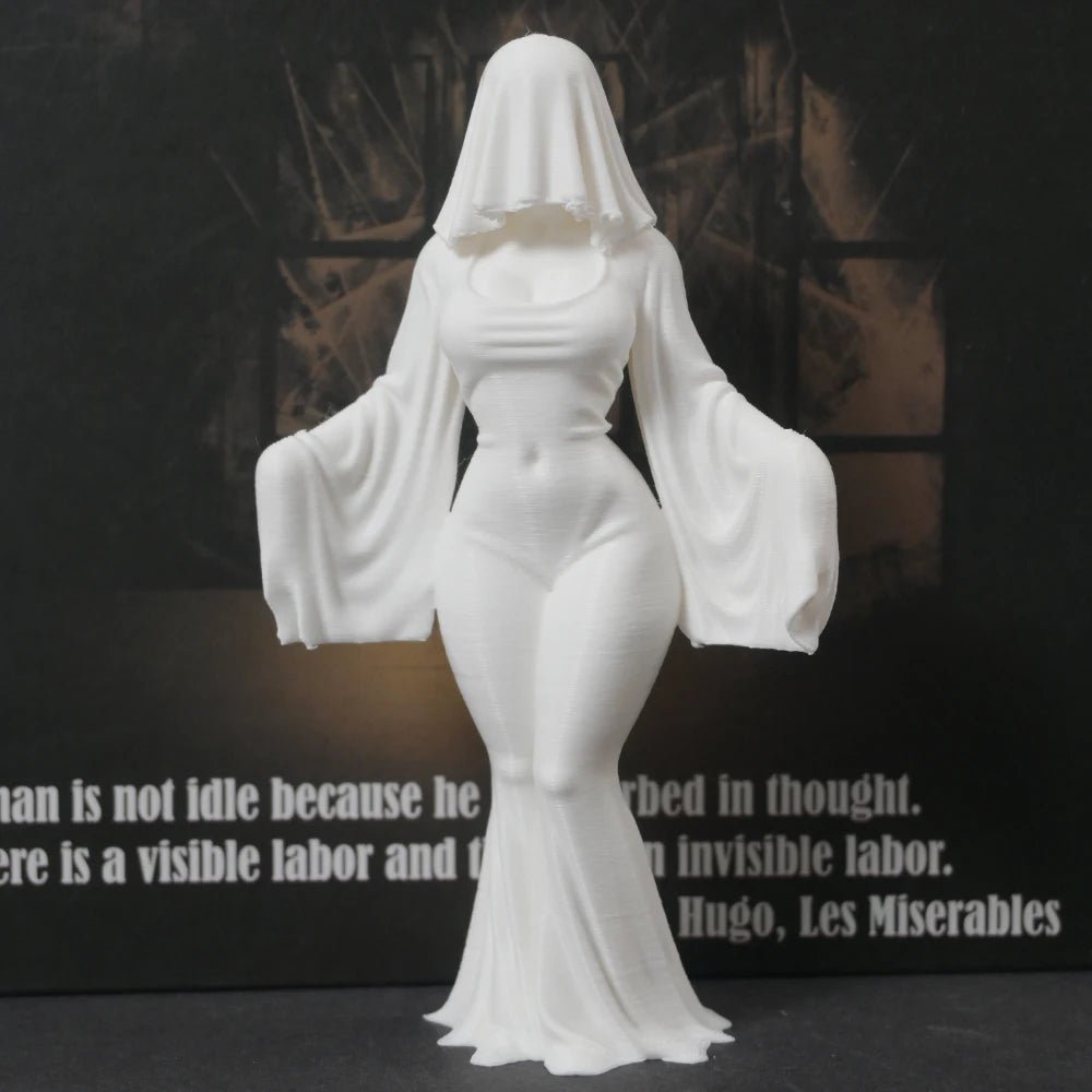 Ghost Ornament Female figurine – 3D Printed Halloween Decoration - Body Kun Dolls