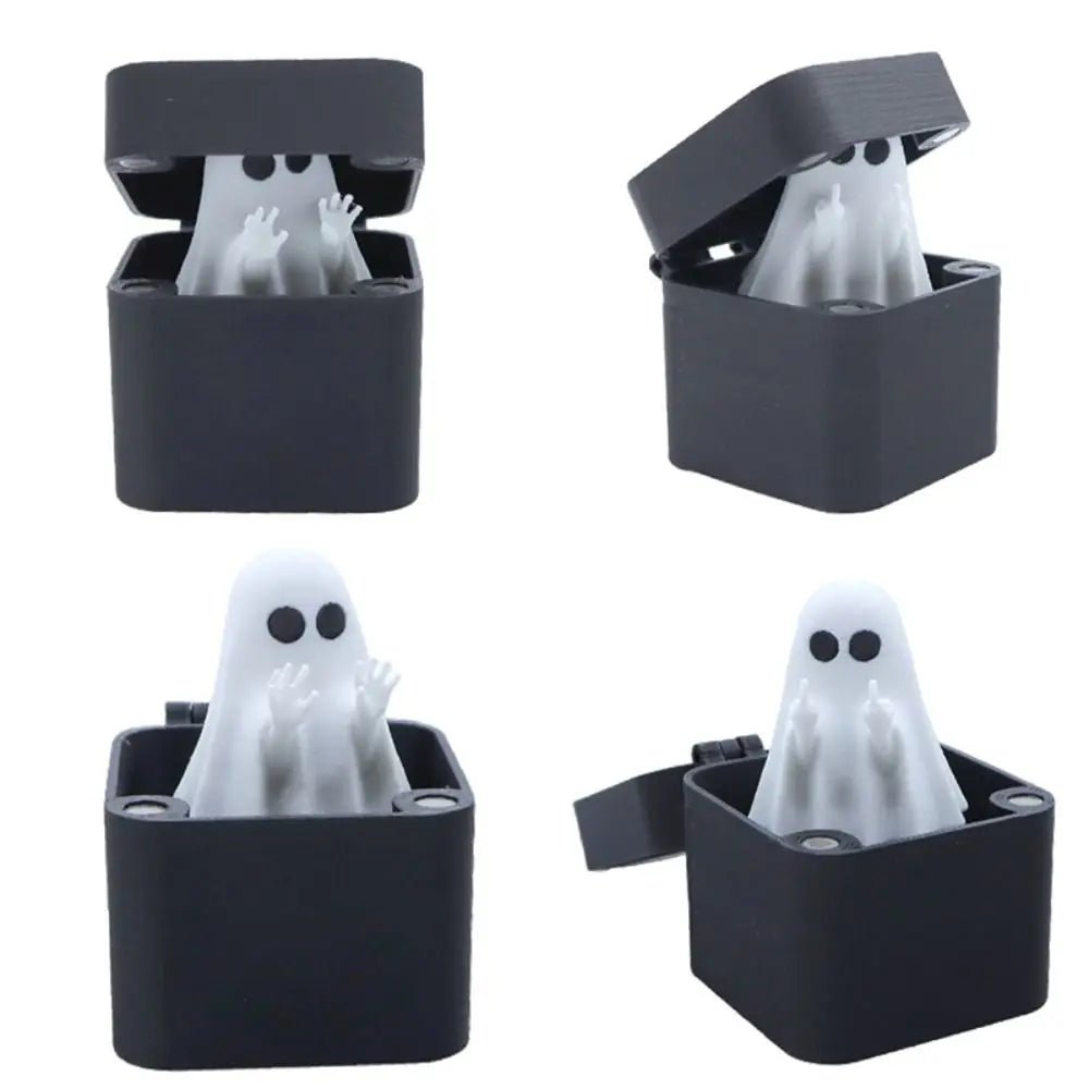 Ghost Prank Surprise Box Figurine – Funny Halloween Gift Box - Body Kun Dolls