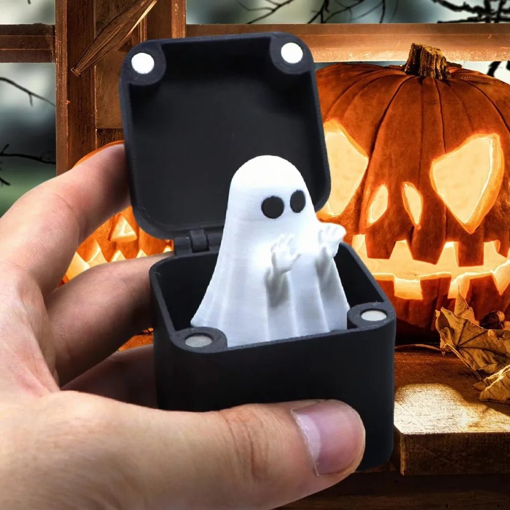 Ghost Prank Surprise Box Figurine – Funny Halloween Gift Box - Body Kun Dolls