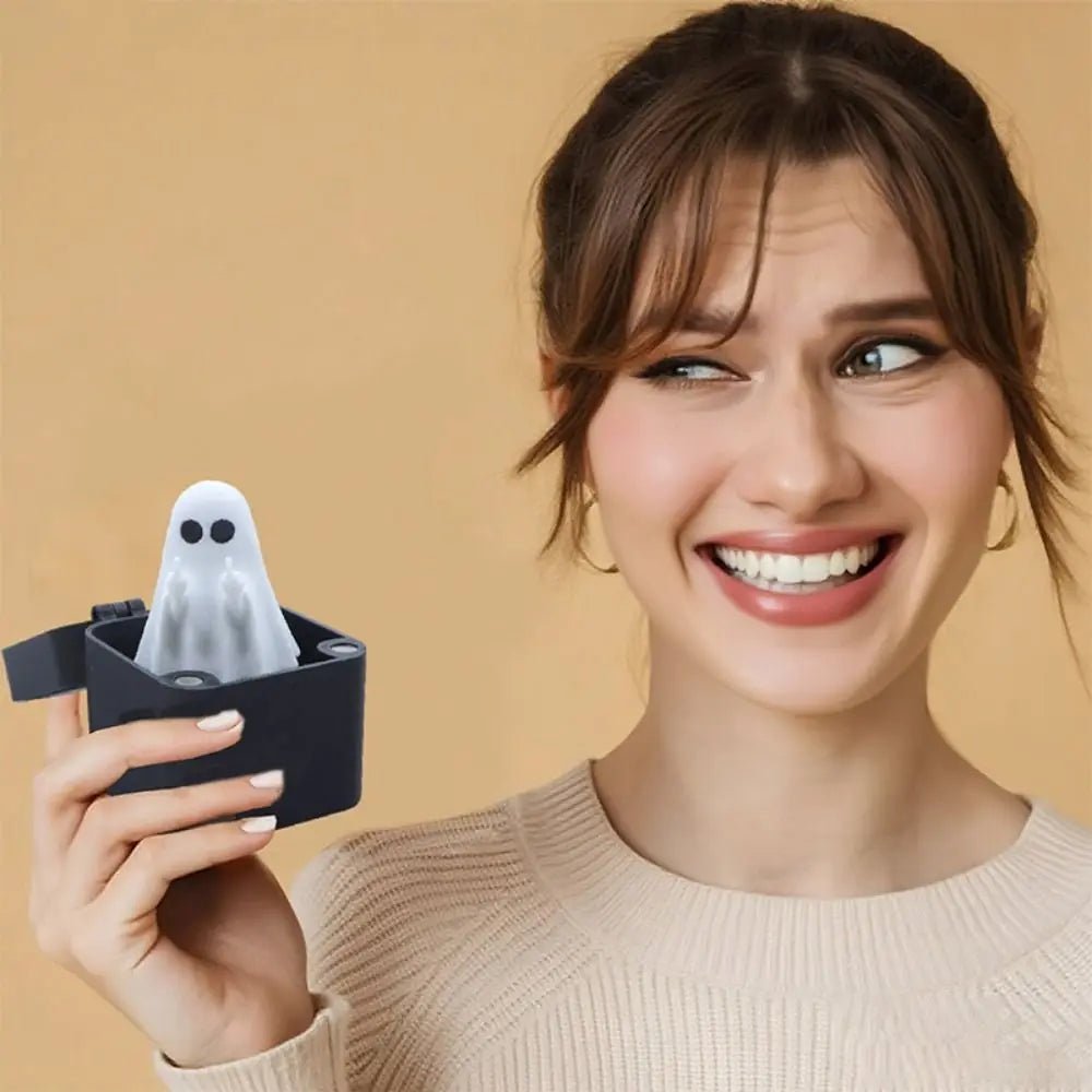 Ghost Prank Surprise Box Figurine – Funny Halloween Gift Box - Body Kun Dolls