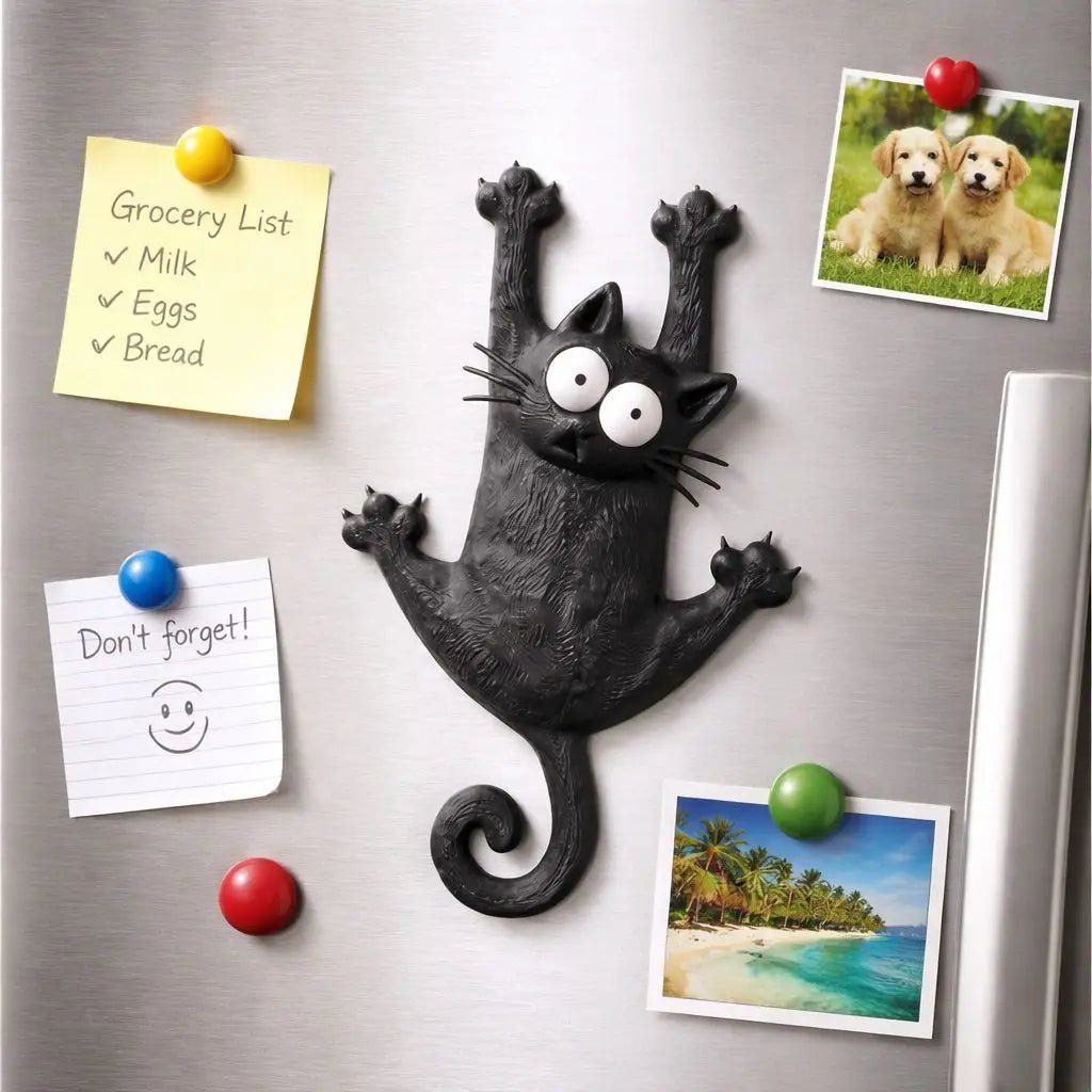 Hang In There Cat Fridge Magnet – Cute Refrigerator Magnet - Body Kun Dolls