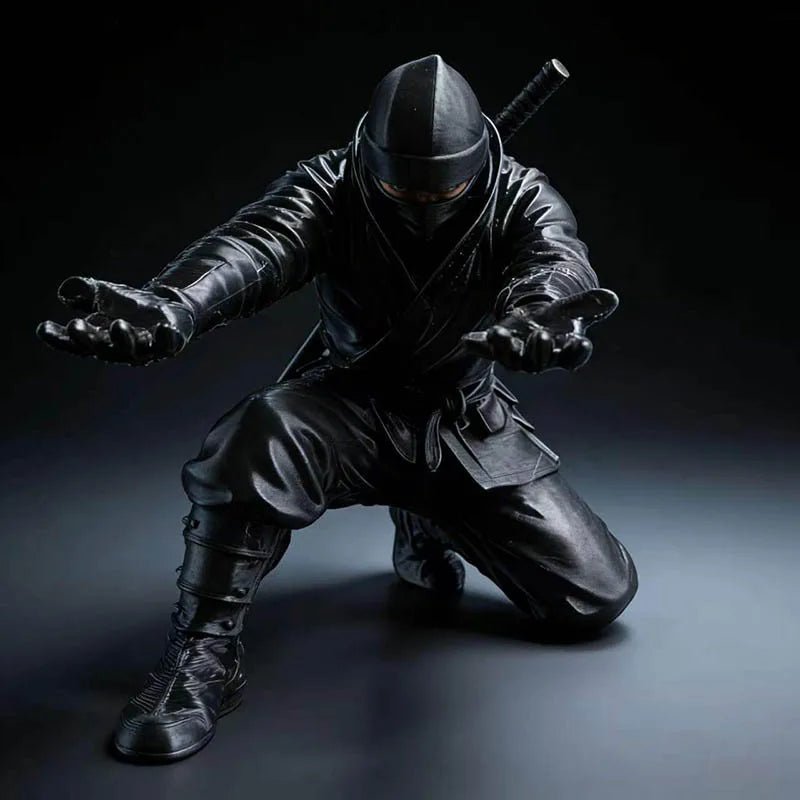 Ninja Figurine Pen Holder – 3D Printed Desk Organizer - Body Kun Dolls