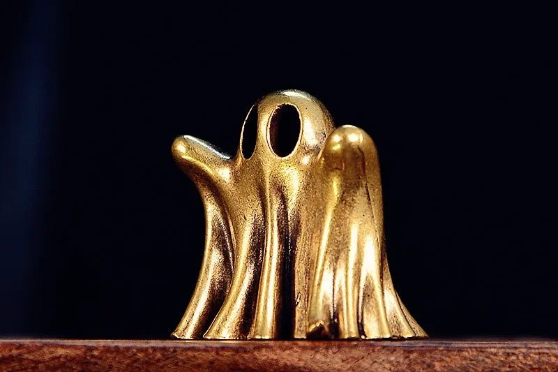Vintage Brass-Style Ghost Statue – Punk Miniature Figurine - Body Kun Dolls