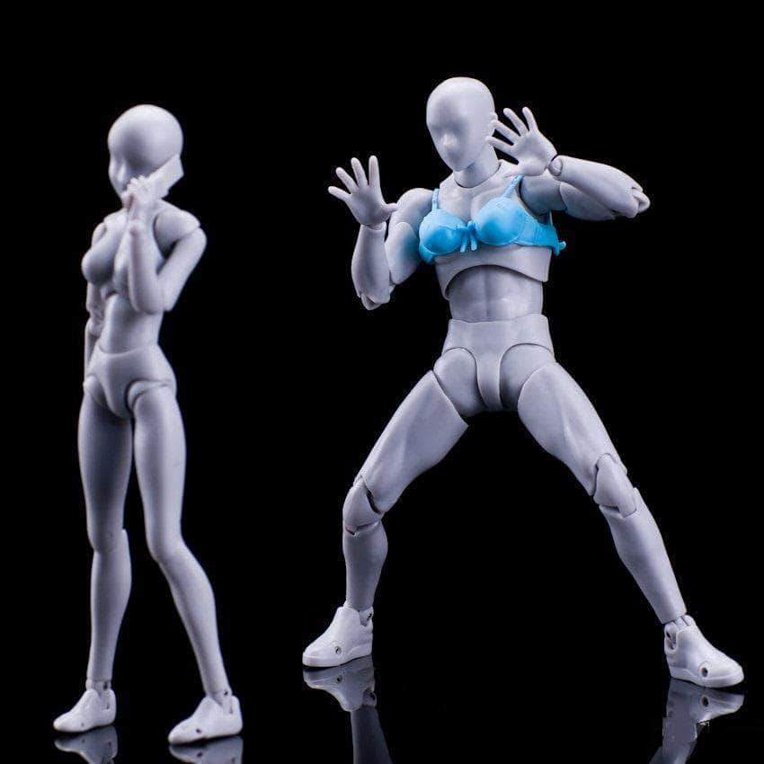 Body-kun + Body-chan - 2 in1 - GREY - Body Kun Dolls